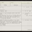 Grind, Skeabrae, HY22SE 26, Ordnance Survey index card, Recto