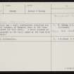 Benzieclett, HY22SE 54, Ordnance Survey index card, Recto