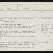 Vestra Fiold, HY22SW 9, Ordnance Survey index card, page number 1, Recto