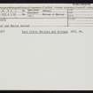 Marwick, HY22SW 27, Ordnance Survey index card, Recto