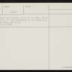 Upper Groundwater, HY30NE 5, Ordnance Survey index card, page number 2, Verso