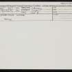 Swanbister House, HY30NE 29, Ordnance Survey index card, Recto