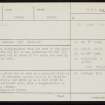 Bu Of Orphir, Lavacroon, HY30SW 4, Ordnance Survey index card, page number 1, Recto