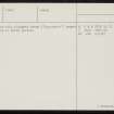 Bu Of Orphir, Lavacroon, HY30SW 4, Ordnance Survey index card, page number 2, Verso