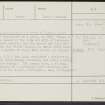 Isbister, HY31NE 14, Ordnance Survey index card, Recto