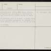 Setter, Syra Dale, HY31NW 13, Ordnance Survey index card, page number 2, Verso