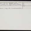Dale, HY31NW 16, Ordnance Survey index card, Recto