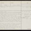 Netlater, Manse Of Harray, HY31NW 38, Ordnance Survey index card, page number 1, Recto