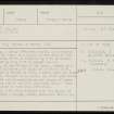 Knowes Of Trotty, HY31NW 42, Ordnance Survey index card, page number 1, Recto