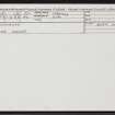 Benziaroth, HY31SE 15, Ordnance Survey index card, Recto