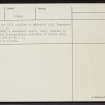 Howe Harper, HY31SW 9, Ordnance Survey index card, page number 2, Verso