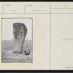 Barnhouse Stone, HY31SW 12, Ordnance Survey index card, Recto