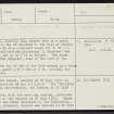 Hill Of Heddle, HY31SW 18, Ordnance Survey index card, page number 1, Recto