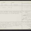 Big Howe, HY31SW 31, Ordnance Survey index card, Recto
