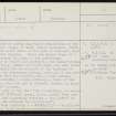 Nether Bigging, HY31SW 36, Ordnance Survey index card, page number 1, Recto
