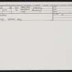 Rousay, Swandro, HY32NE 4, Ordnance Survey index card, Recto