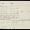 Rousay, Westness, HY32NE 7, Ordnance Survey index card, page number 3, Recto