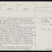 Rousay, Westness, HY32NE 16, Ordnance Survey index card, page number 1, Recto