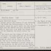 Redland, HY32NE 23, Ordnance Survey index card, page number 1, Recto