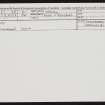 Quoys, HY32NE 25, Ordnance Survey index card, Recto