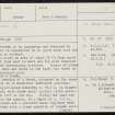 Vinquin, HY32NW 13, Ordnance Survey index card, page number 1, Recto