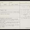 Blubbersdale, HY32SE 2, Ordnance Survey index card, Recto