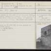 Berstane House, Dovecot, HY40NE 1, Ordnance Survey index card, page number 1, Recto