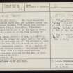 Burn Of Blown, HY40NE 17, Ordnance Survey index card, Recto