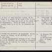 Hall Of Gorn, HY40SE 2, Ordnance Survey index card, Recto