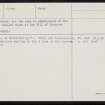 Shapinsay, Helliar Holm, HY41NE 2, Ordnance Survey index card, page number 2, Verso