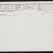 Shapinsay, Setter Noost, HY41NE 13, Ordnance Survey index card, Recto