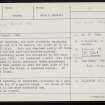 West Puldrite, HY41NW 1, Ordnance Survey index card, Recto