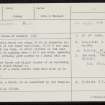 Knowe Of Dishero, HY41NW 6, Ordnance Survey index card, Recto