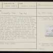 Head Of Work, HY41SE 1, Ordnance Survey index card, page number 1, Recto