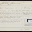 Head Of Holland, HY41SE 12, Ordnance Survey index card, Recto