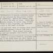 Hatston, HY41SW 3, Ordnance Survey index card, Recto