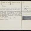 Saverock, HY41SW 6, Ordnance Survey index card, Recto
