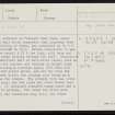 Rousay, Trumland, HY42NW 10, Ordnance Survey index card, page number 1, Recto