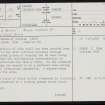 Rousay, Frotoft, Knowe Of Burrian, HY42NW 13, Ordnance Survey index card, page number 1, Recto