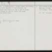 Rousay, Frotoft, Knowe Of Burrian, HY42NW 13, Ordnance Survey index card, page number 2, Verso