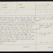 Rousay, Geord Of Nears, HY42NW 16, Ordnance Survey index card, page number 1, Recto