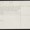 Rousay, Geord Of Nears, HY42NW 16, Ordnance Survey index card, page number 2, Verso