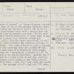 Rousay, Knowe Of Ramsay, HY42NW 22, Ordnance Survey index card, page number 1, Recto