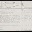 Rousay, Cubbie Roo's Burden, HY42NW 23, Ordnance Survey index card, page number 1, Recto