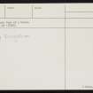 Tingwall, HY42SW 3, Ordnance Survey index card, page number 2, Verso