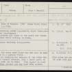 Queenamuckle, HY42SW 5, Ordnance Survey index card, Recto
