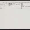 Enyas Hill, HY42SW 14, Ordnance Survey index card, Recto