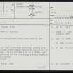 Rousay, Scock Ness, HY43SE 2, Ordnance Survey index card, page number 1, Recto