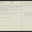 Rousay, Faraclett, HY43SW 9, Ordnance Survey index card, page number 3, Recto