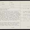Rousay, Knowe Of Craie, HY43SW 19, Ordnance Survey index card, page number 1, Recto